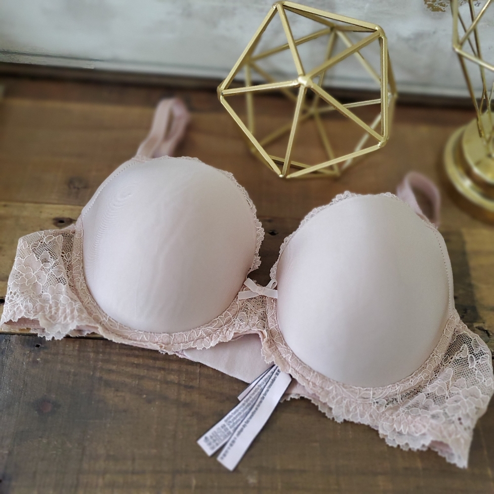 ♡SOLD♡ VS | Victoria Secret Dream Angels Lined Demi Nude Size 36C - Picture 1 of 5